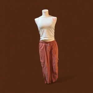 Sonoma Women's Red/Salmon Cropped Pants